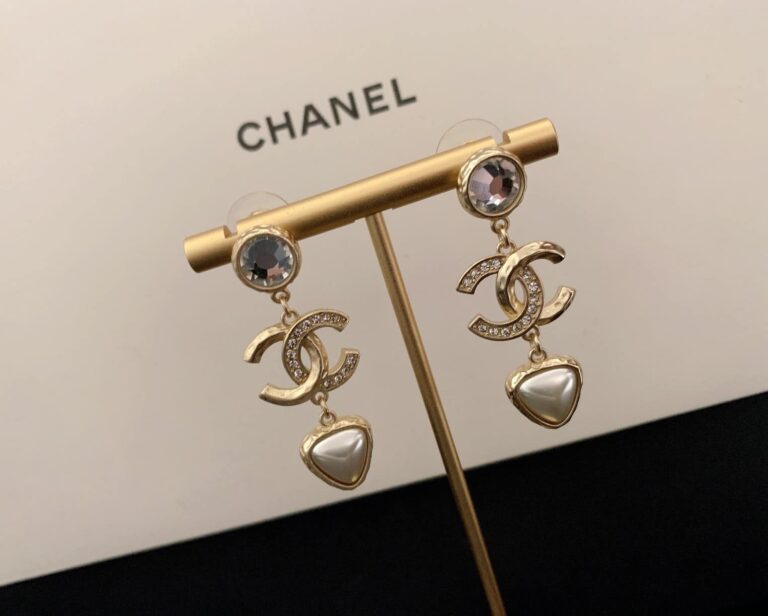Chanel Cc Gold Earrings - Image 3
