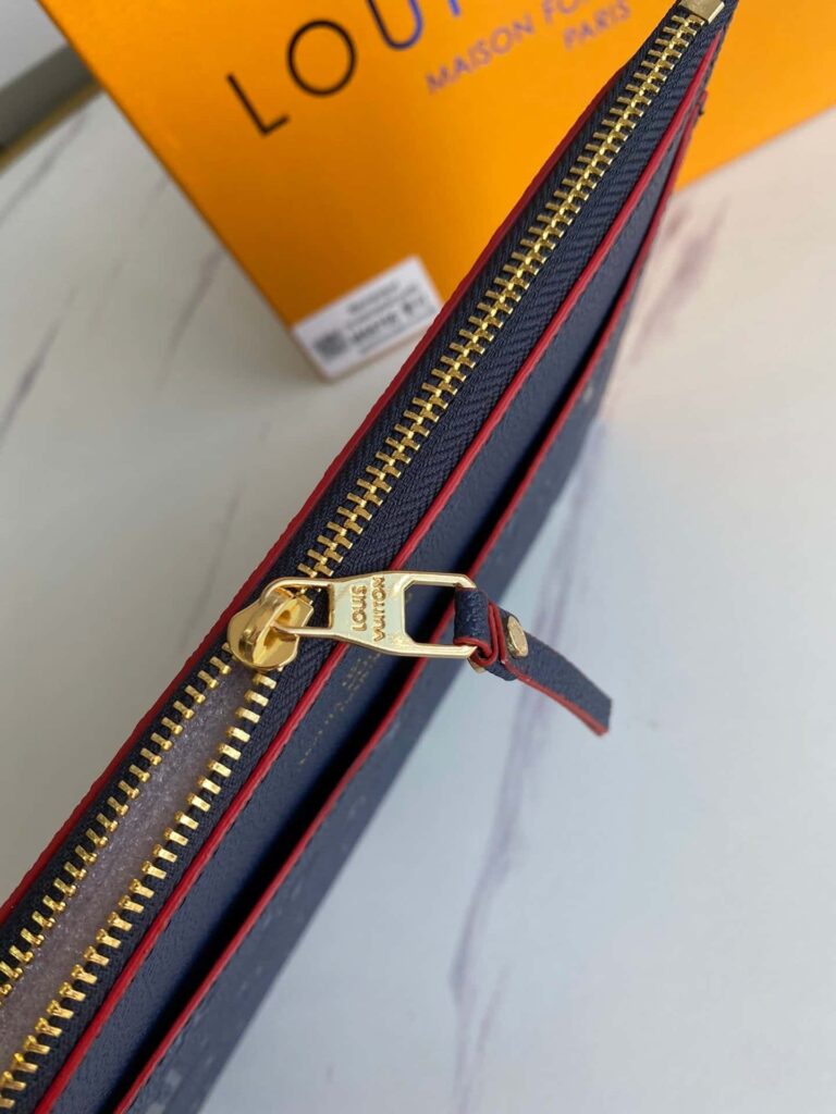 Louis Vuitton Monogram Mini Clutch 23Cm Navy Blue Wallet - Image 4