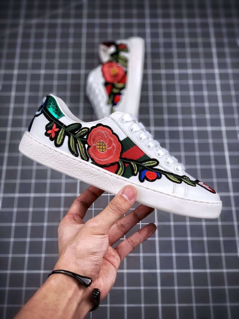 Gucci Wmns Ace Embroidered Floral 431917 A38G0 9064 - Image 5