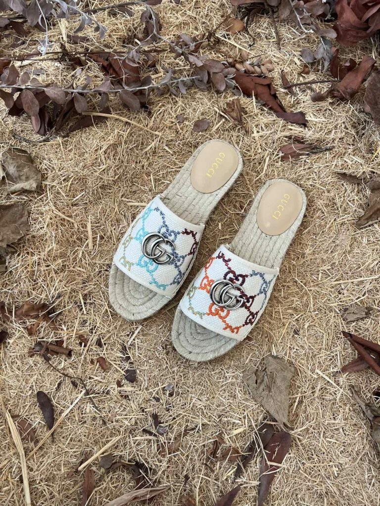 Gucci Women'S Gg Espadrille Slides 678037 Uft70 8470 - Image 7