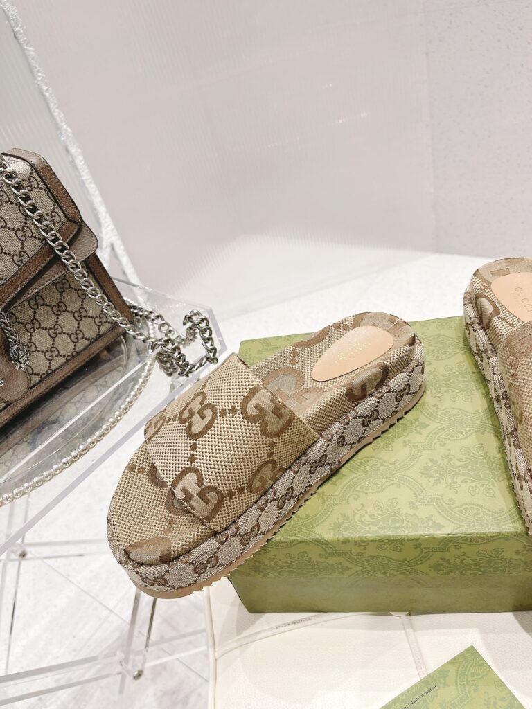 Gucci Women's Platform Slide Sandal Camel 623212 Uko00 2580 - Image 6