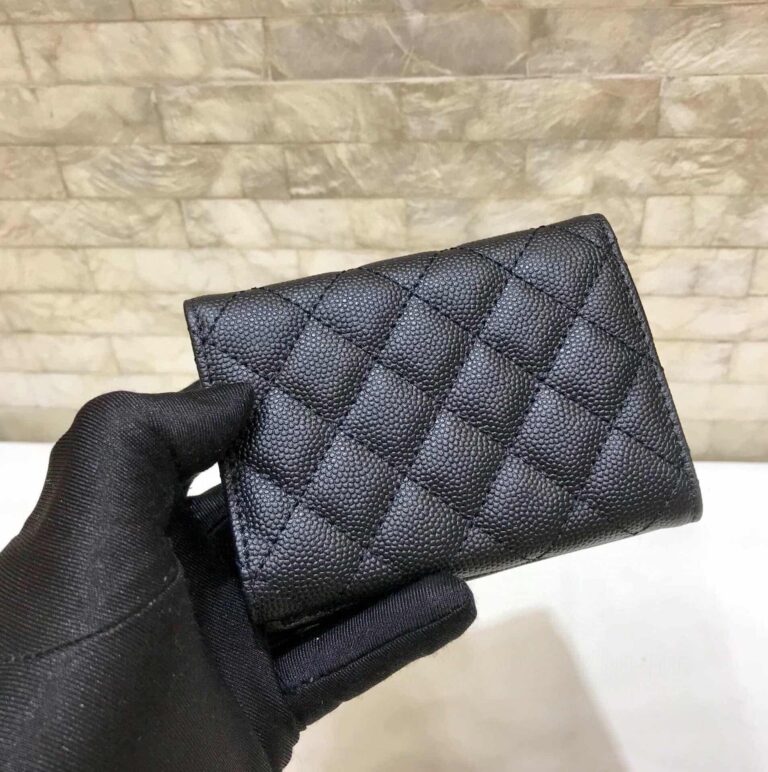 Chanel Boy Classic Wallet Black Gold 84432 - Image 6