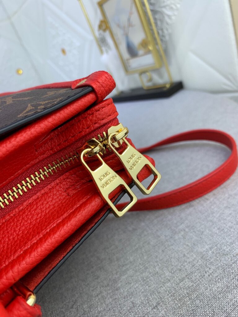 Louis Vuitton Popincourt Mm Tote Bag Monogram Canvas Red - Image 9