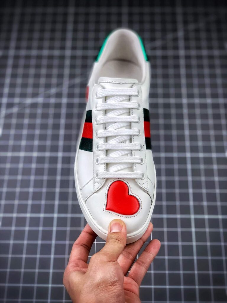 Gucci Wmns Ace Low Heart White 435638 A38M0 9074 - Image 2