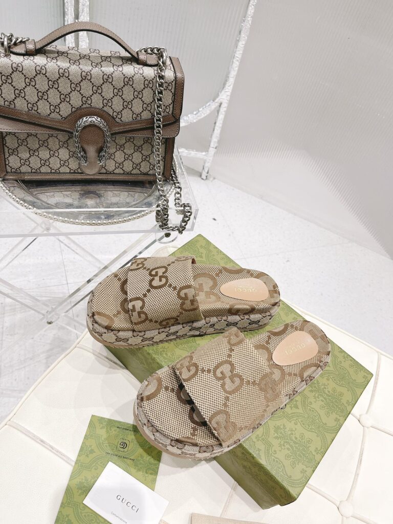 Gucci Women's Platform Slide Sandal Camel 623212 Uko00 2580 - Image 2