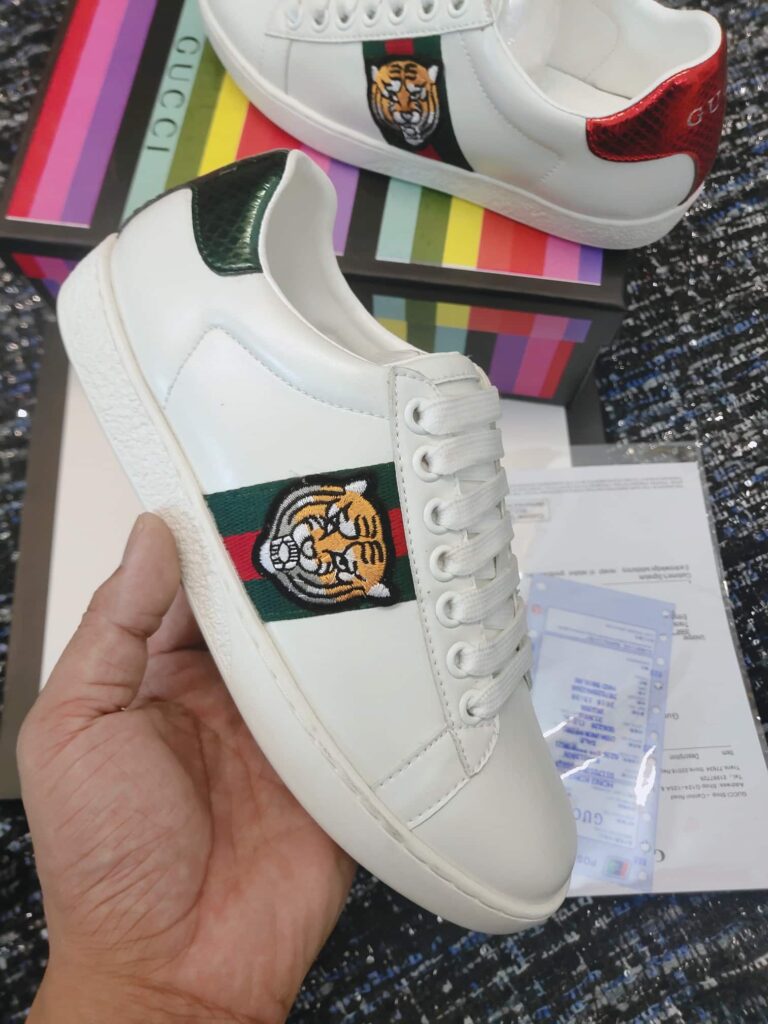 Gucci Ace Embroidered Tiger Sneaker 457132 A38G0 9064 - Image 6