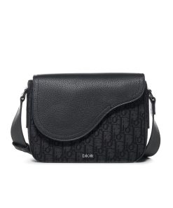 Dior Saddle Messenger Bag Black 23Cm
