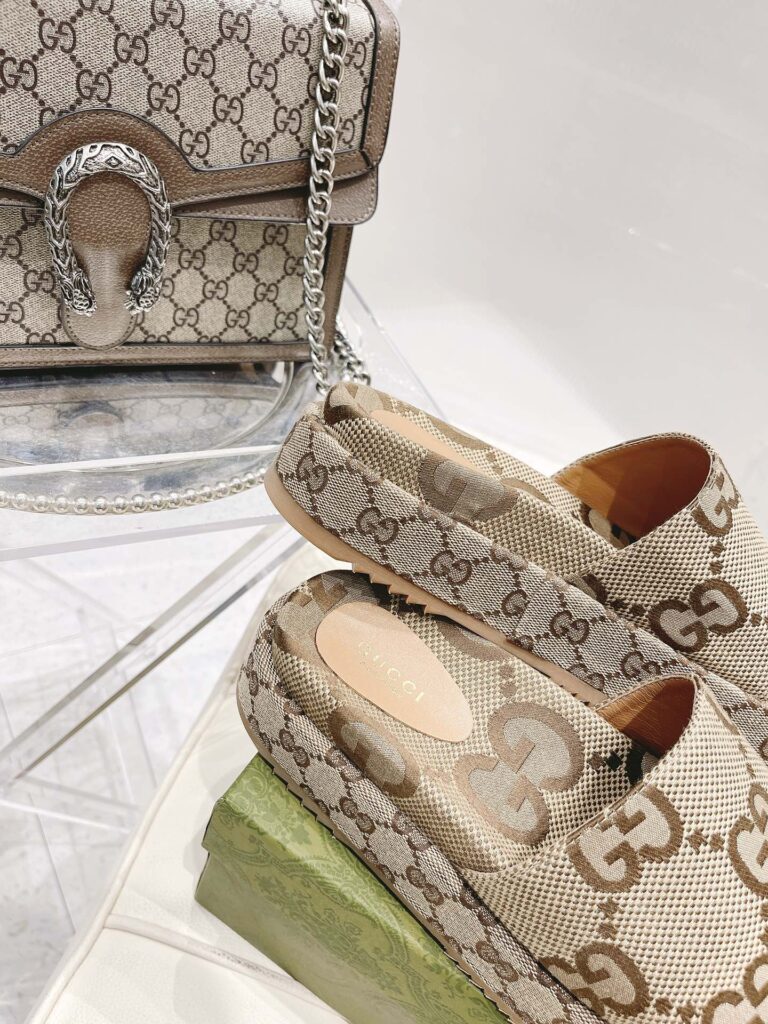 Gucci Women's Platform Slide Sandal Camel 623212 Uko00 2580 - Image 9