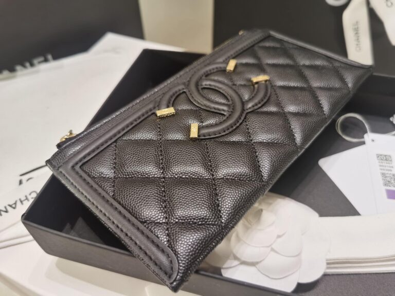 Chanel Small Pouch 19Cm Black A81942 - Image 6