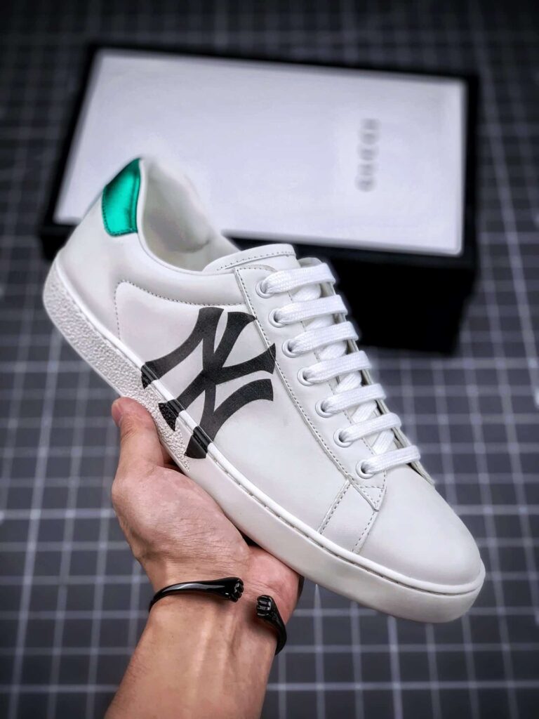 Gucci Women'S Ace Sneaker Leather Shoes With Ny - Image 3