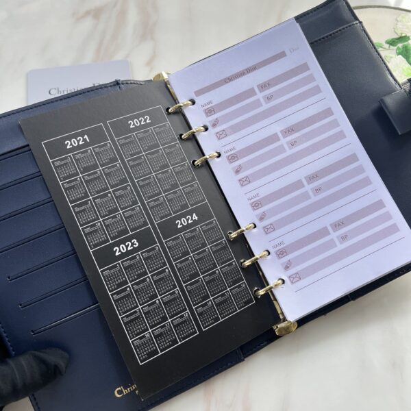 Dior Oblique Jacquard Wallet Blue 19Cm - Image 9