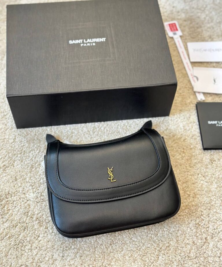 Saint Laurent Charlie Medium Shoulder Bag In Smooth Leather Black 23Cm 686742 2R20W 1000 - Image 2