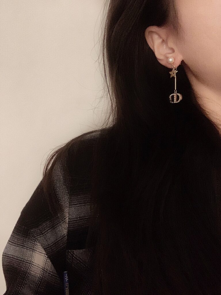 Dior Cd Gold Earrings - Image 3