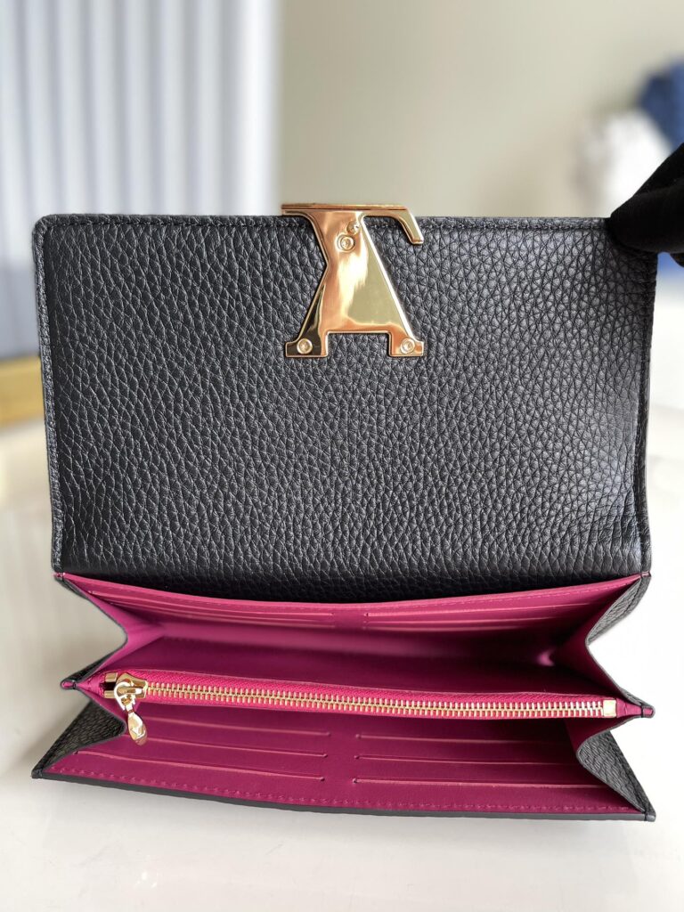 Louis Vuitton Capucines Wallet Black M61248 - Image 6