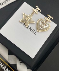 Chanel Cc Gold Earrings