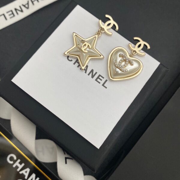 Chanel Cc Gold Earrings