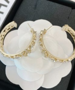 Chanel Hoop Gold Earrings