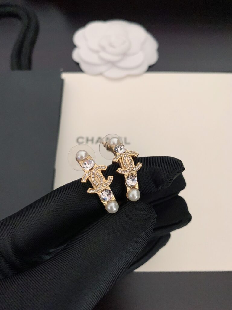 Chanel Hoop Earrings - Image 4