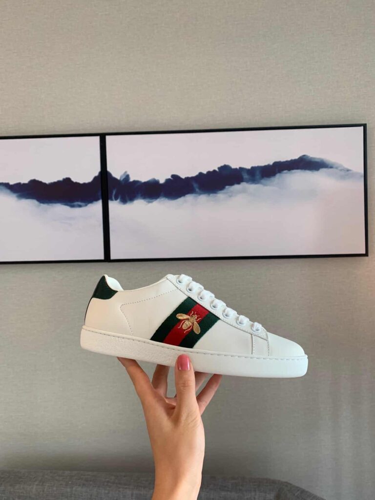Gucci Ace Embroidered Sneaker Bee White - Image 3