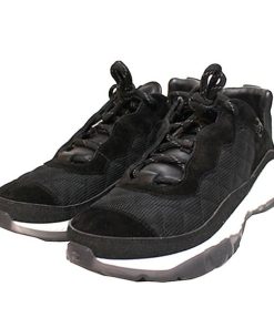 Chanel Plain Logo Sneakers Suede Calfskin Black G65776