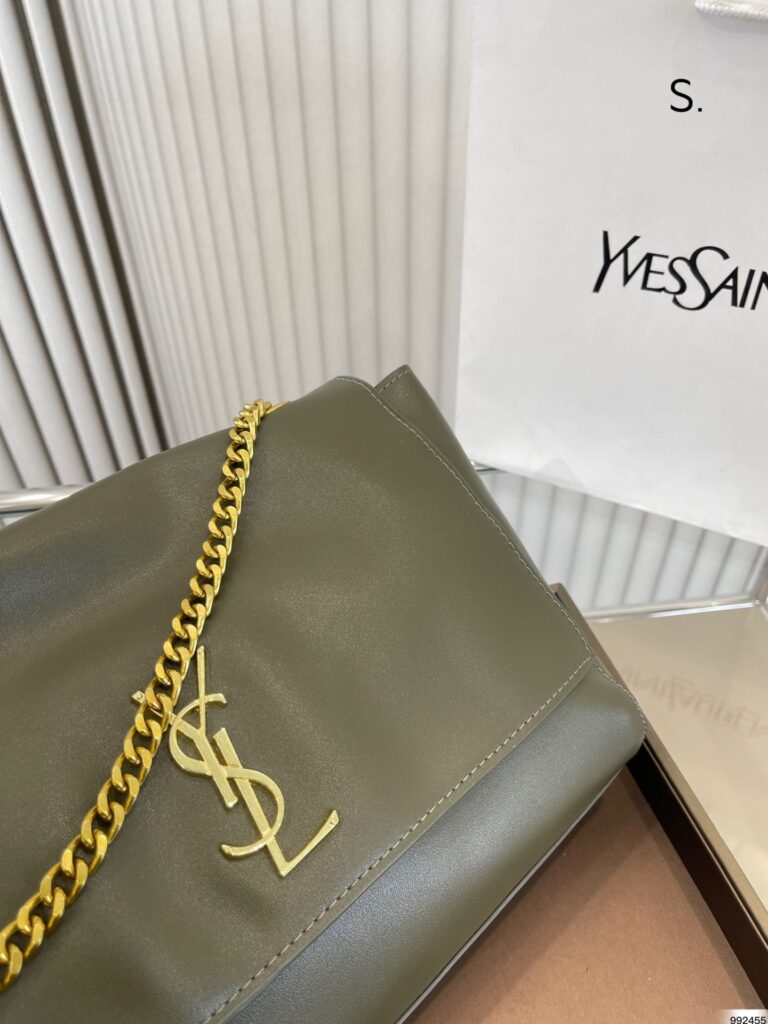 Saint Laurent Kate Medium Chain Bag In Grain De Poudre Embossed Leather 364021Bow0W1229 - Image 4