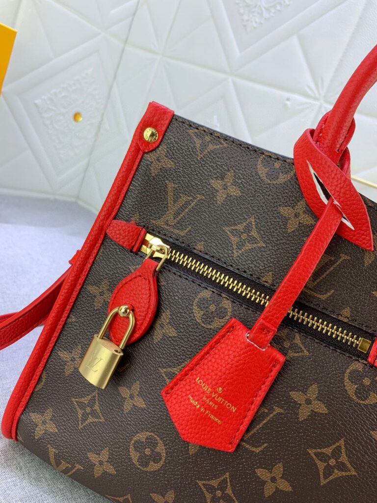 Louis Vuitton Popincourt Mm Tote Bag Monogram Canvas Red - Image 4