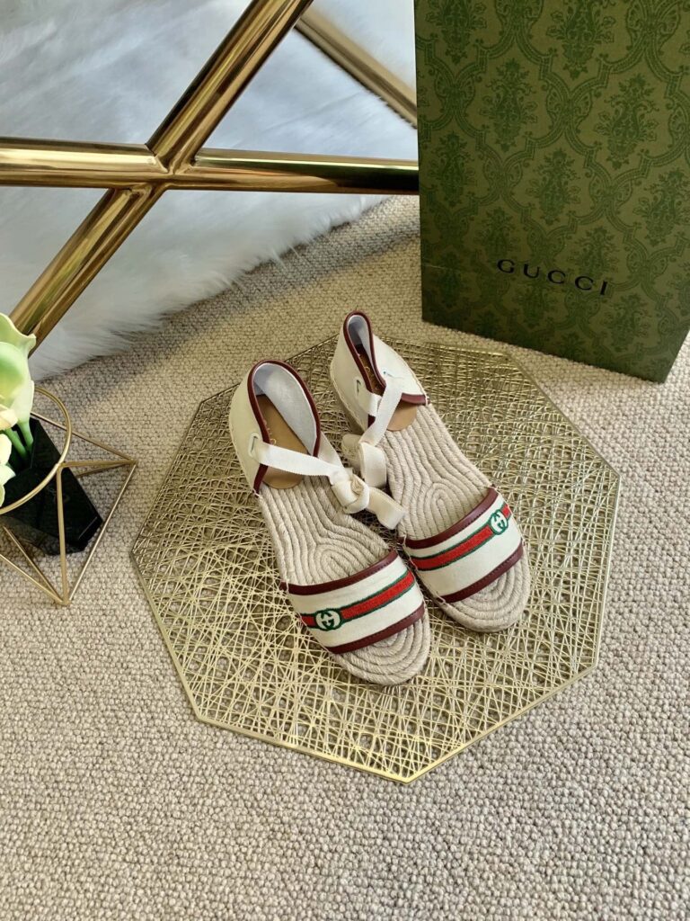 Gucci Women'S Platform Espadrille Sandals 652895 - Image 5