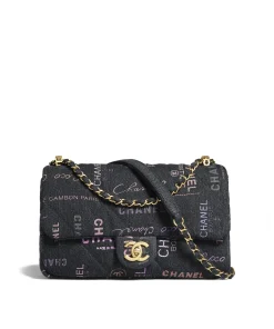 Chanel Small Flap Bag Black &Amp; Multicolor As3134