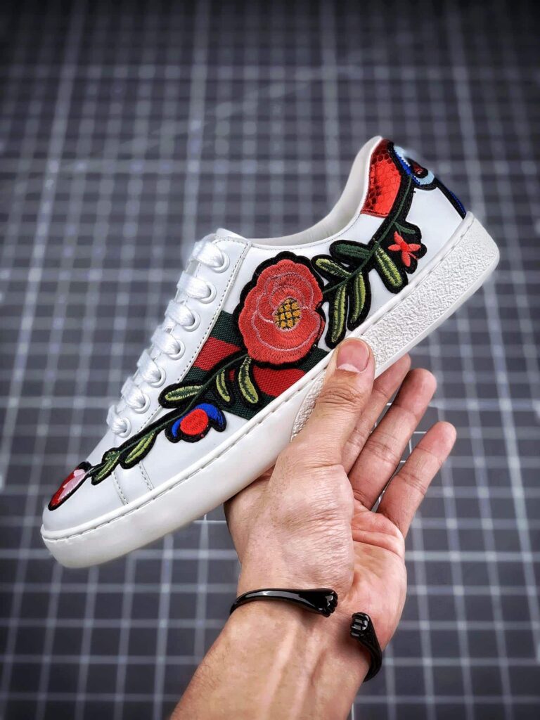 Gucci Wmns Ace Embroidered Floral 431917 A38G0 9064 - Image 7
