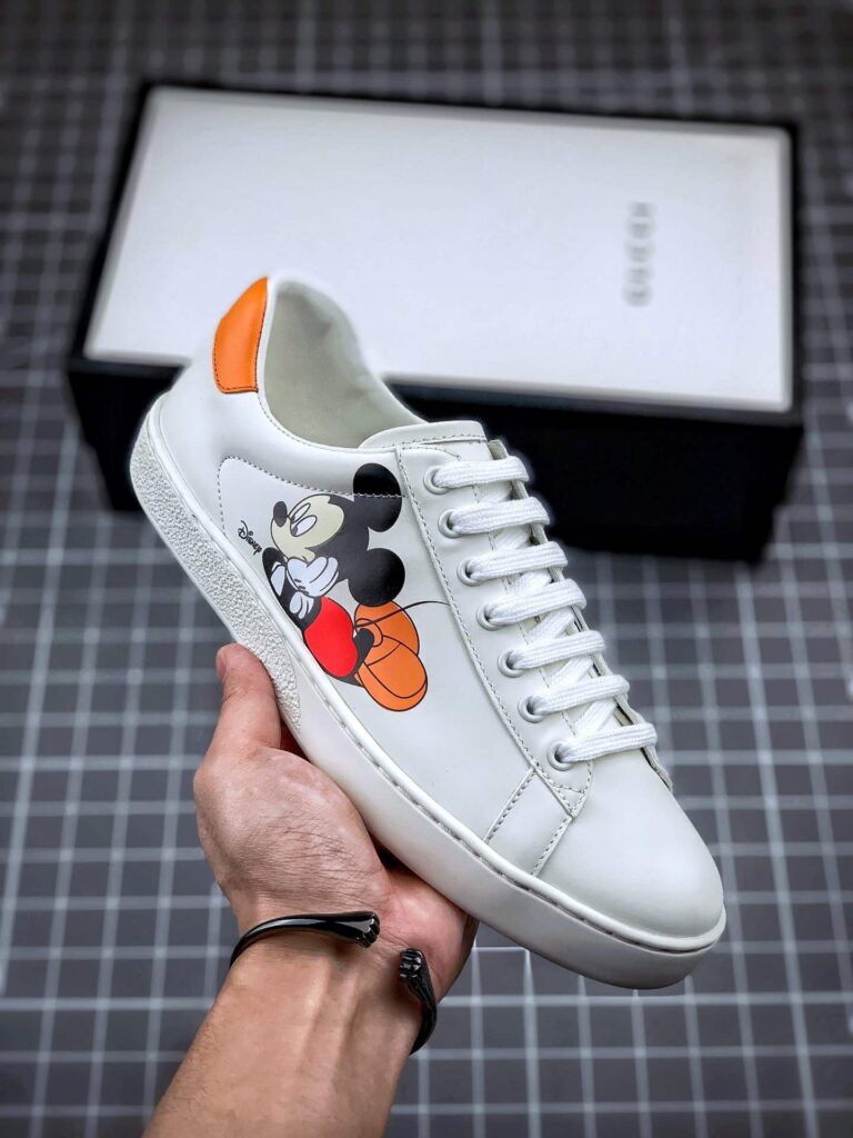 Gucci X Disney Mickey Mouse Ace Low Top White - Image 4