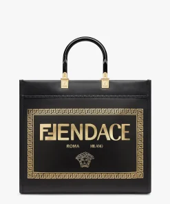 Fendace Sunshine Medium Black 8Bh386Ajt0F0Kur