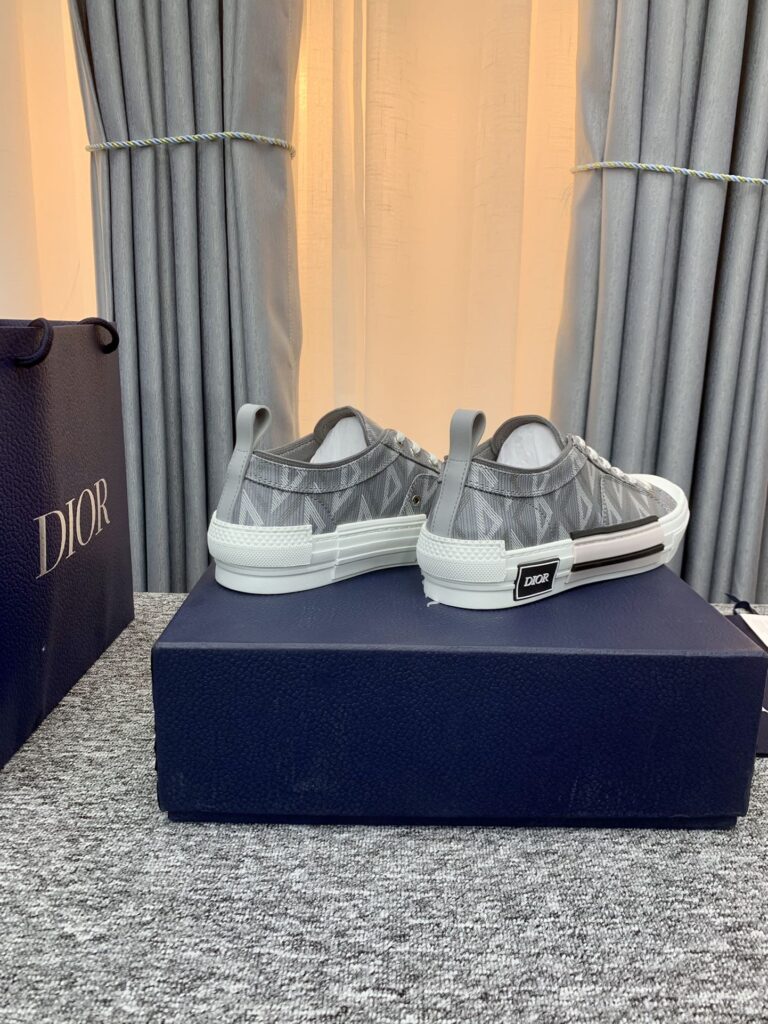 Dior B32 Low Top Sneaker Gray Cd Diamond Canvas - Image 7