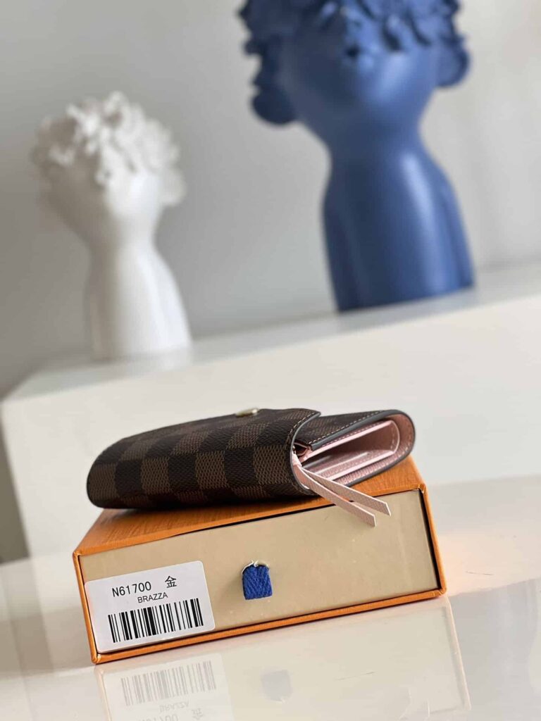 Louis Vuitton Damier Ebene Victorine Wallet Pink N61700 - Image 4