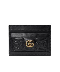 Gucci Gg Matelassé Card Case Black 10Cm 723790 Um8Ig 1000