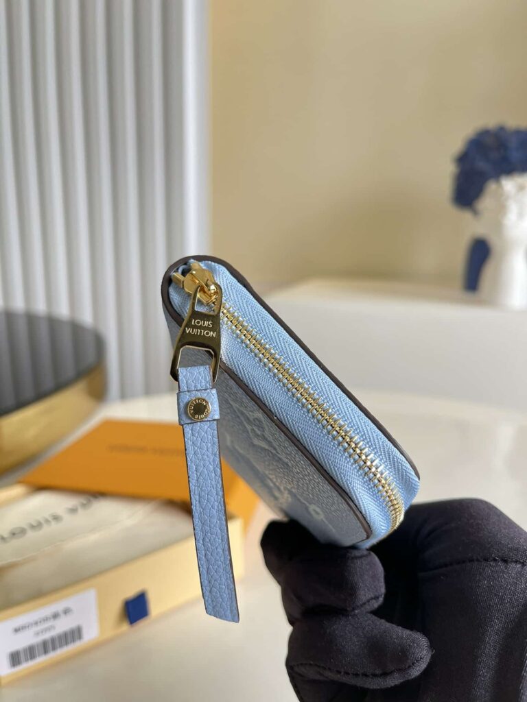 Louis Vuitton Monogram Wallet Blue 11Cm M80408 - Image 3