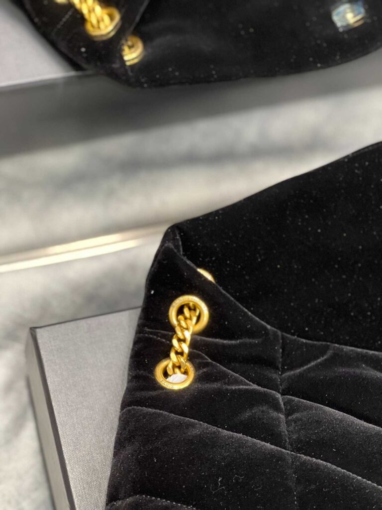 Saint Laurent Lou Puffer Toy Bag In Quilted Lambskin Black - Image 7