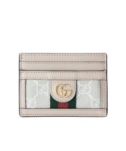 Gucci Ophidia Card Case Beige 9Cm
