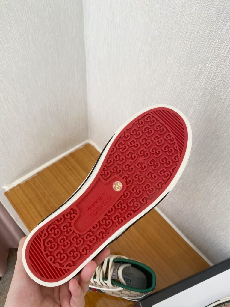 Gucci Tennis 1977 High Top Sneaker Beige 625807 Hvk70 9765 - Image 5