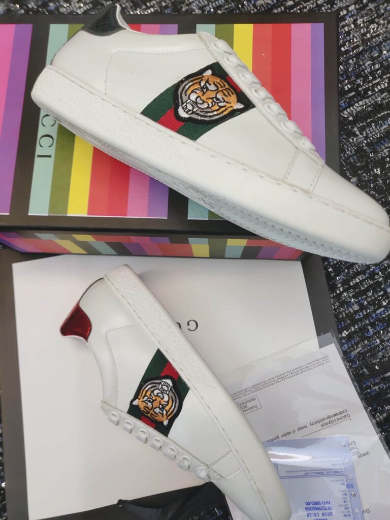 Gucci Ace Embroidered Tiger Sneaker 457132 A38G0 9064 - Image 4
