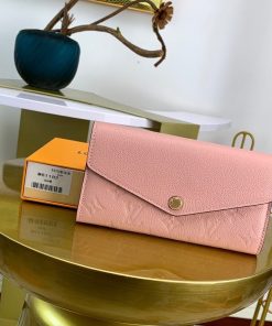 Louis Vuitton Aurore Monogram Empreinte Wallet 20Cm Pink