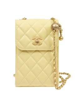 Chanel Shoulder Yellow Bag Ap1448L