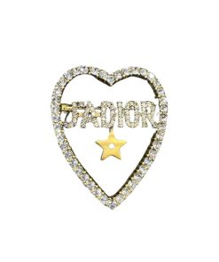 Dior Jadior Heart Brooch With A Star