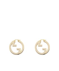 Gucci Blondie Hoop Earrings Ivory Enamel 796768 Iaae0 8078