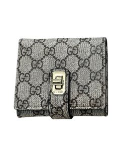 Gucci Ophidia Short Wallet Canvas Grey 11Cm