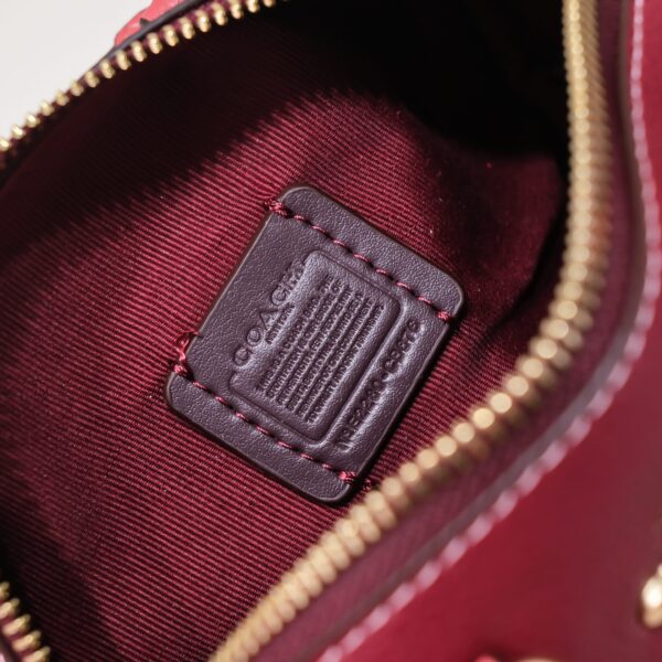 Coach Lacey Crossbody In Signature Canvas Wine Red Cb876 - Image 3