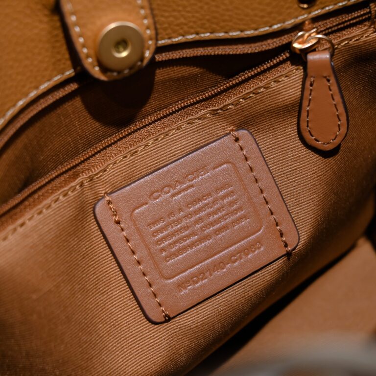 Coach Dempsey Tote 22 In Signature Jacquard Beige Multicolor C7083 - Image 3