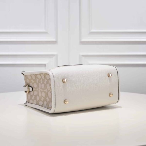 Coach Dempsey Tote 22 In Signature Jacquard White Multicolor C8417 - Image 5