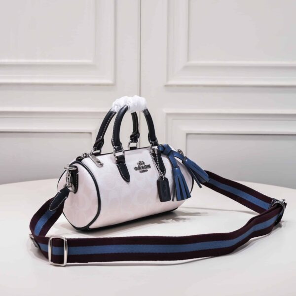 Coach Lacey Crossbody In Signature Canvas White Multicolor Cb874 - Image 8