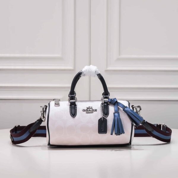 Coach Lacey Crossbody In Signature Canvas White Multicolor Cb874 - Image 9