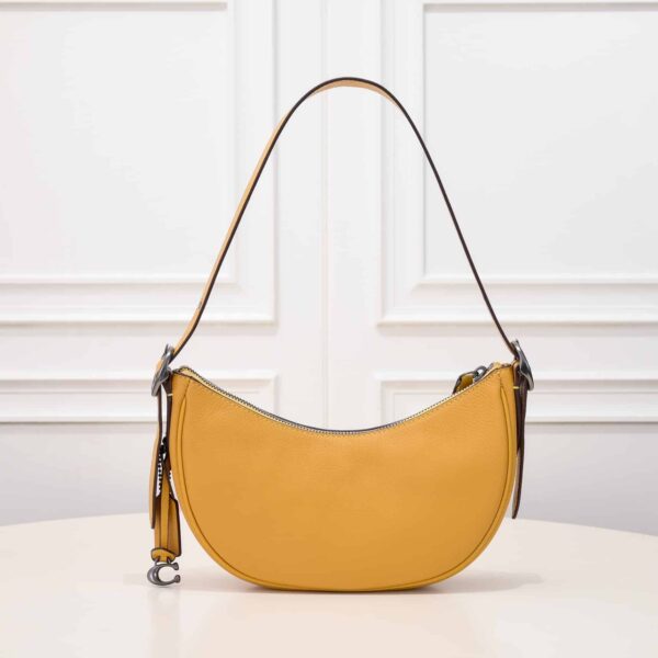 Coach Luna Shoulder Bag Yellow Cc439 - Image 9